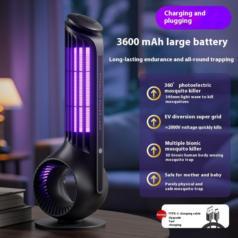 Usb Photocatalyst Mosquito Killing Lamp Electric Shock Two-in-one LED Mosquito Trap Lamp