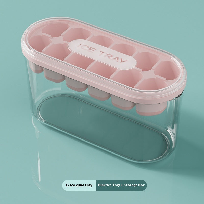 Large Capacity With Lid Easy To Take Off Ice Tray Household Ice Storage Ice Maker