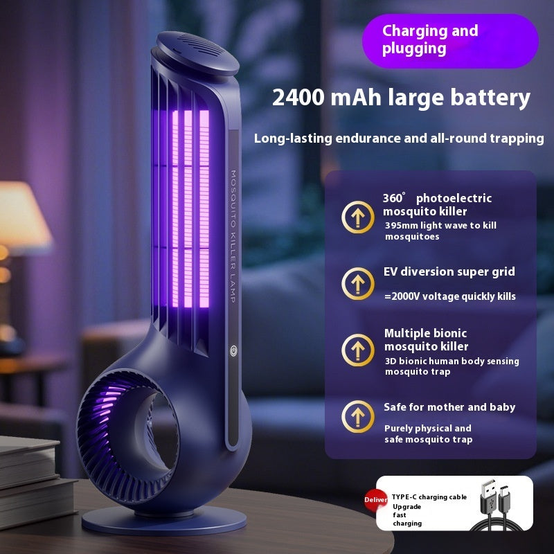 Usb Photocatalyst Mosquito Killing Lamp Electric Shock Two-in-one LED Mosquito Trap Lamp