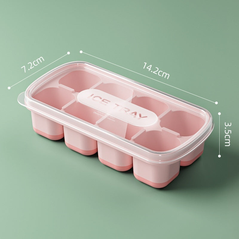 Large Capacity With Lid Easy To Take Off Ice Tray Household Ice Storage Ice Maker
