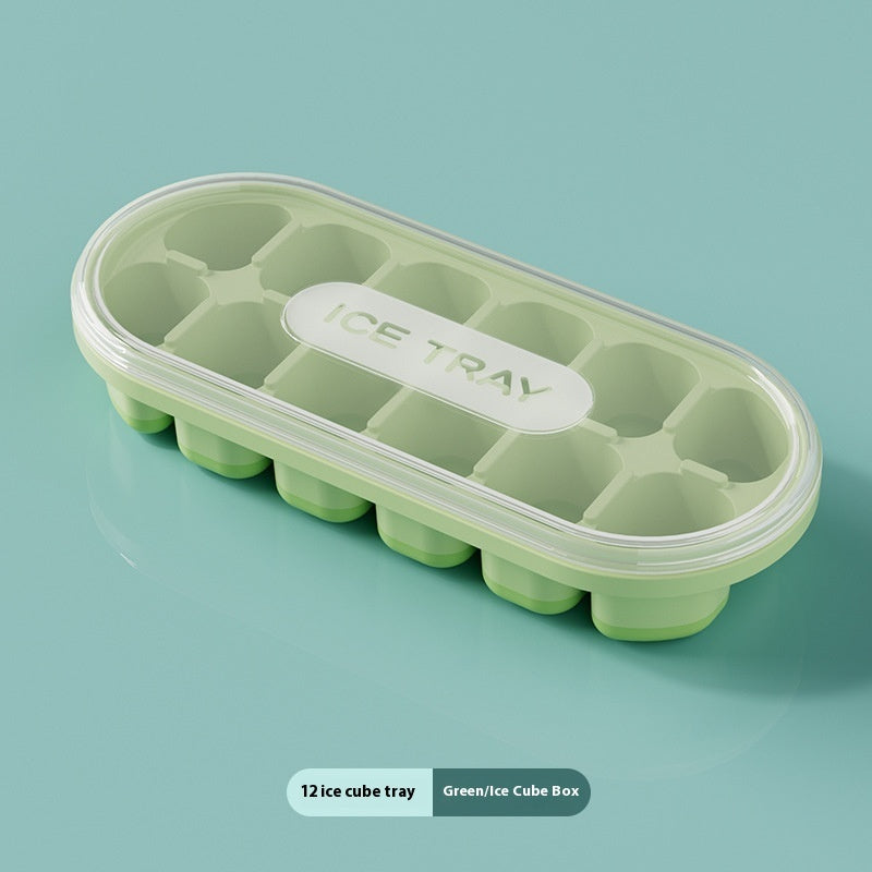 Large Capacity With Lid Easy To Take Off Ice Tray Household Ice Storage Ice Maker