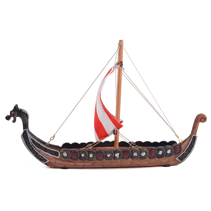 Home Furnishings With Sail Dragon Boat Incense Device Interior Decoration