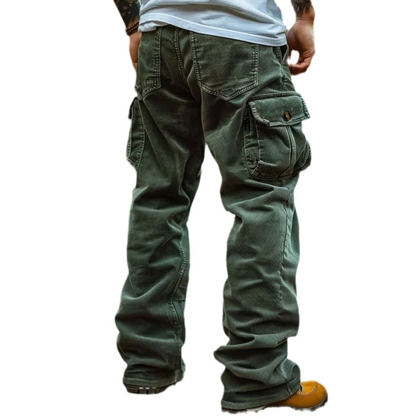 Retro Loose Cargo Pocket Foot Elastic Men's