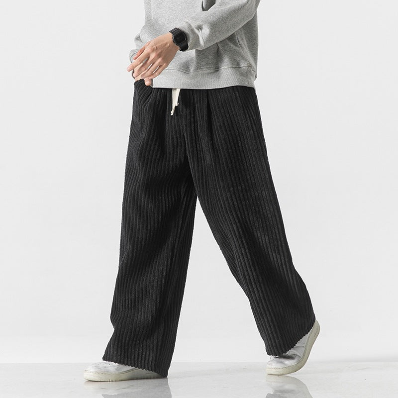 Work Clothes Straight-leg Pants Corduroy Wide-leg Casual Pants