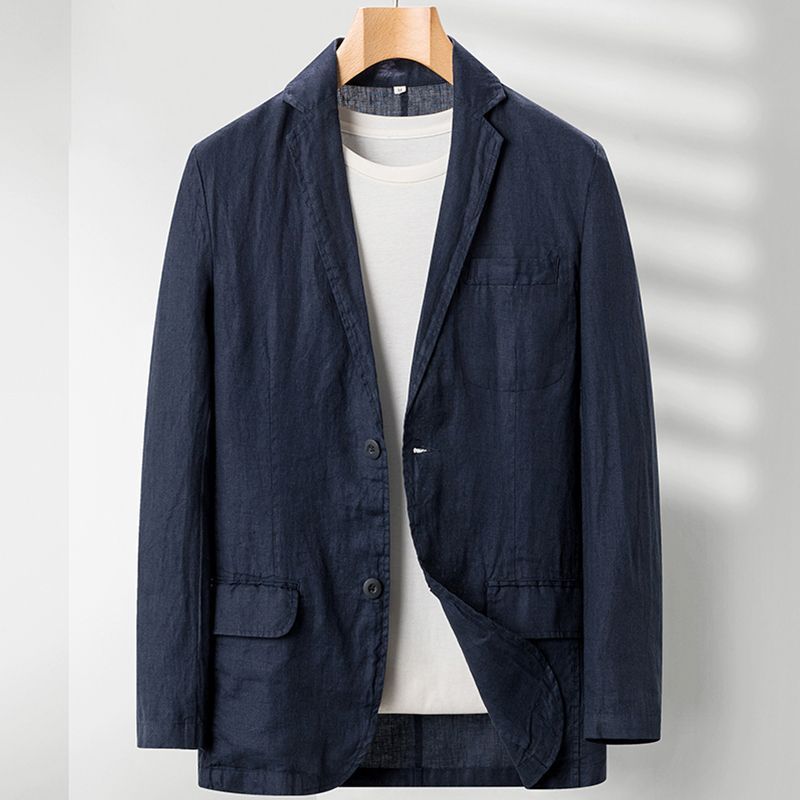 Linen Loose Plus Size Suit Men's Casual Jacket