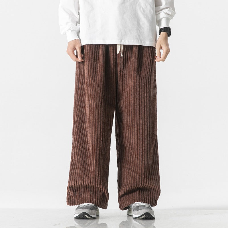 Work Clothes Straight-leg Pants Corduroy Wide-leg Casual Pants