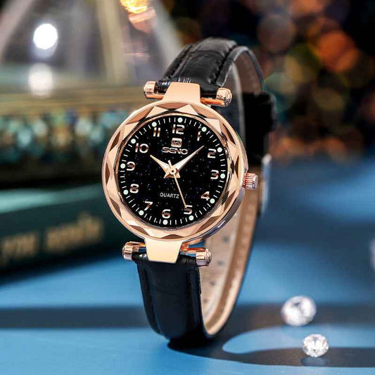 Women's Starry Sky Waterproof Belt Quartz Watch