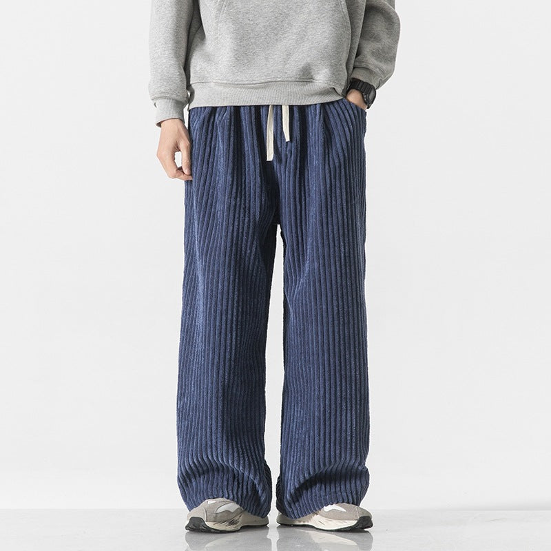 Work Clothes Straight-leg Pants Corduroy Wide-leg Casual Pants