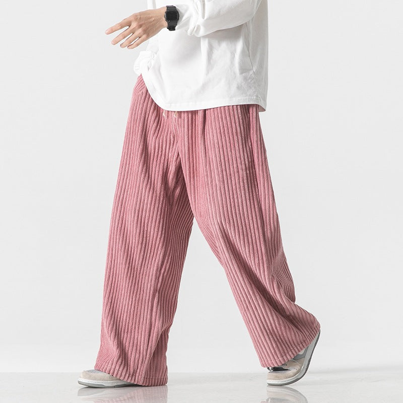 Work Clothes Straight-leg Pants Corduroy Wide-leg Casual Pants