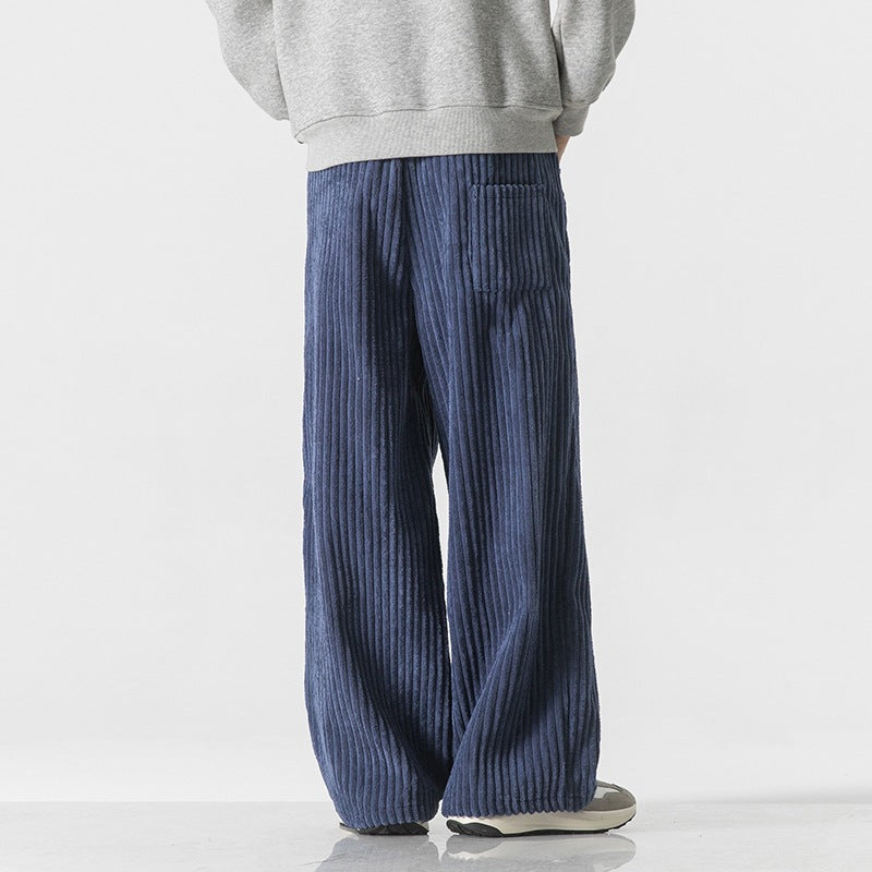 Work Clothes Straight-leg Pants Corduroy Wide-leg Casual Pants